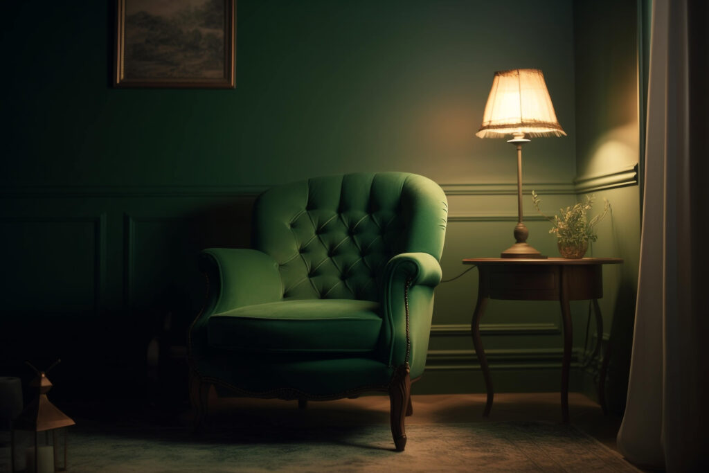 A calm, grounded space symbolizing the safety of a steady therapeutic relationship